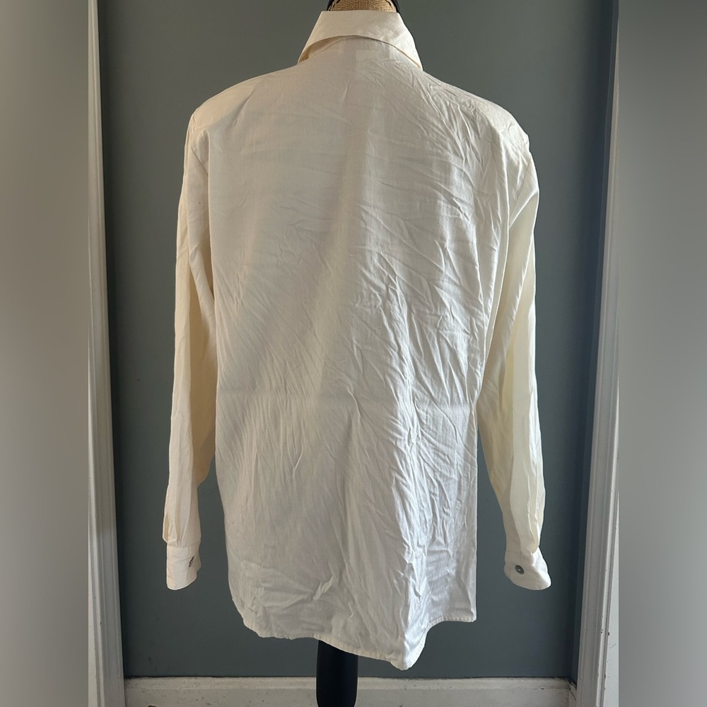 Lee David Collection Vintage 90’s Women’s Blouse, Size L. 75% Silk, 25% Cotton. - Picture 4 of 7